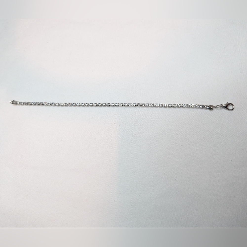 Silver Tone Tennis Bracelet